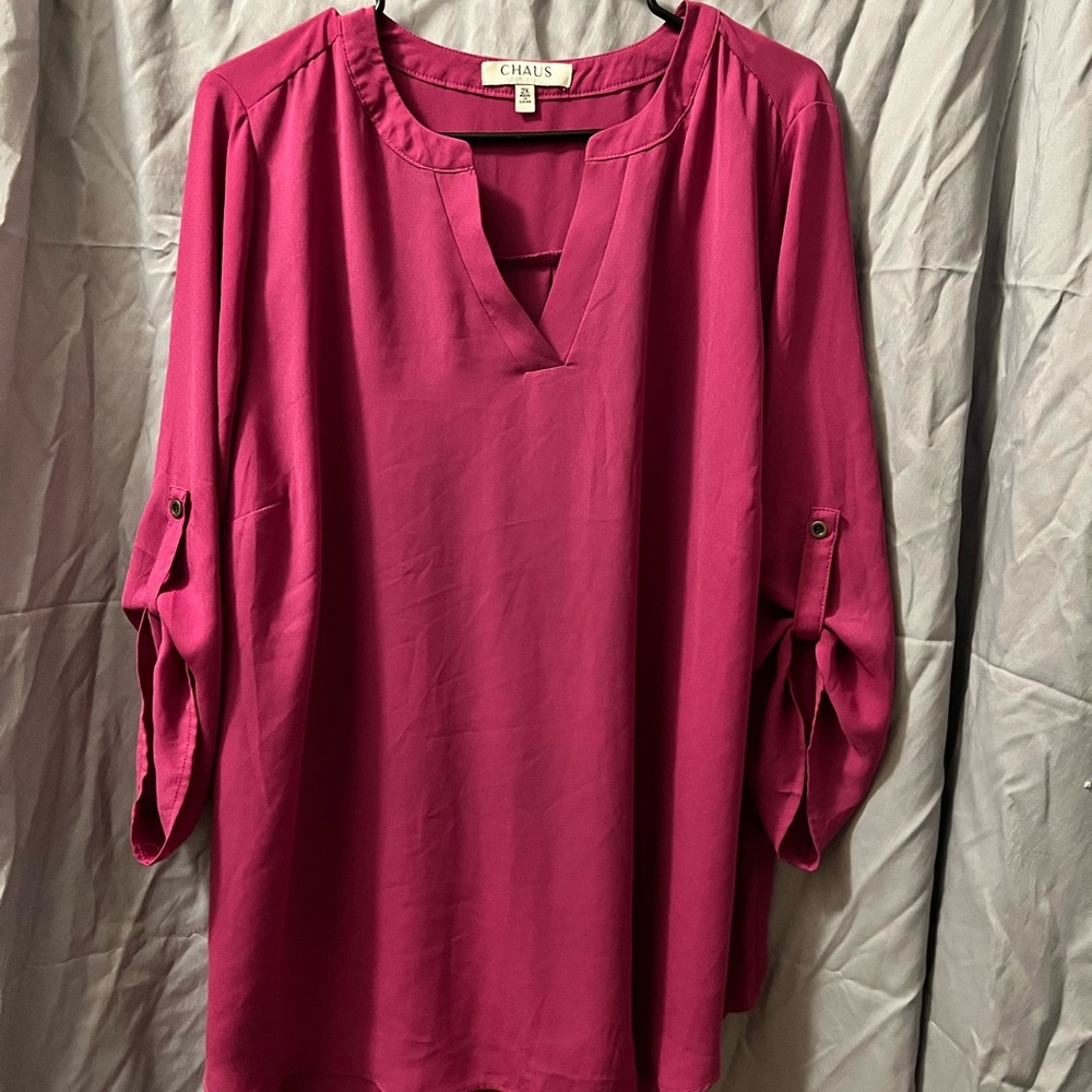 Chaus Women's Fuchsia Blouse